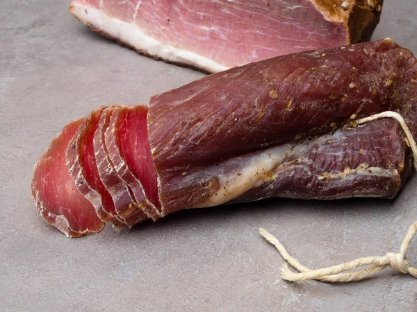 Carne Seca Jamón Curado España Jamon Iberico —  Fotos de Stock