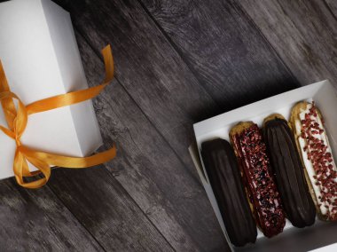 Beyaz kutu, kopya alanı içinde lezzetli eklerleri