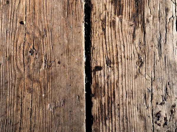 Fissured Vintage Permukaan Tabel Kayu Dan Latar Belakang Tekstur Pedesaan — Stok Foto