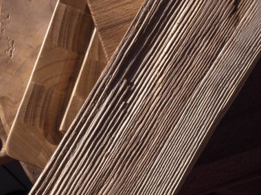 farklı ahşap dokular. Birçok farklı bölüm birlikte. Arka plan. Duvar, yüzeyler