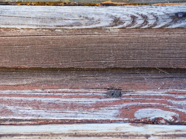 Régi Orientált Strand Board Textúra Éves Fal Szelektív Összpontosít Háttér — Stock Fotó