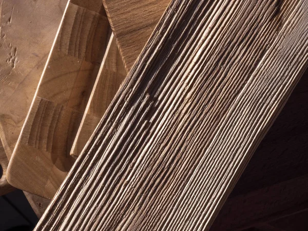 farklı ahşap dokular. Birçok farklı bölüm birlikte. Arka plan. Duvar, yüzeyler