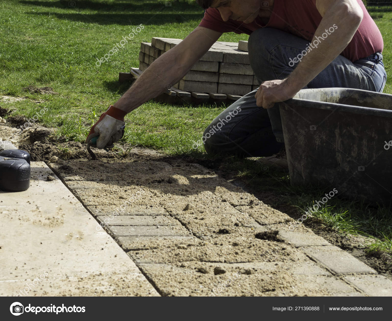 what sand for laying paving slabs