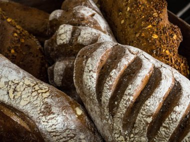 Ekmek arka plan, ekmek farklı türde