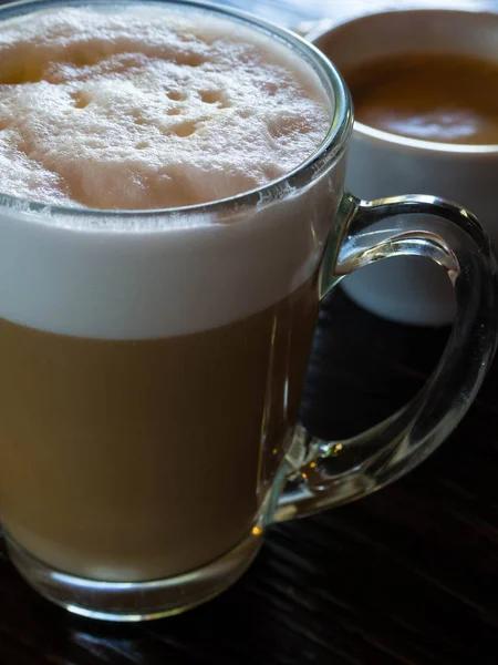 Cafe Latter - свежий кофе в стакане — стоковое фото