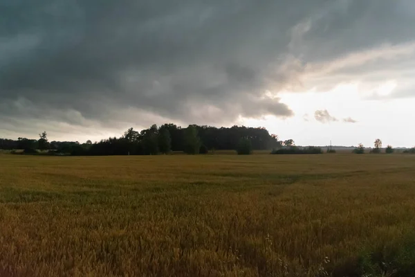 Dramatic rural landscape before storm — Stock Photo, Image