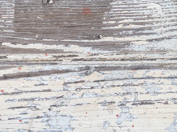 Grunge wood background with white peeling paint — Stock Photo, Image