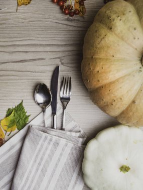 Bir Mevsimlik Parti için Sonbahar Temalı Masa Ayarı Düzenleme, Şükran günü kavramı