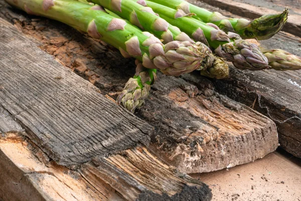 비타민 글루타티온 광물질 초록색 아스파라거스 시골의 — 스톡 사진