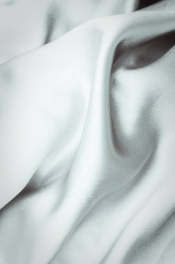 Doğal Gri veya Gümüş İpek Tekstil Arkaplanı, kumaş kumaş