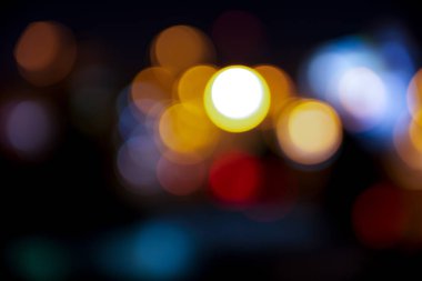 Bokeh ve renk gökkuşağı ile soyut arkaplan