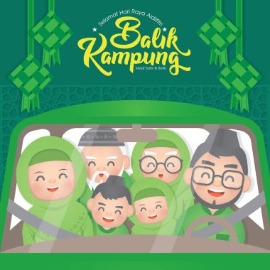 Hari Raya Aidilfitri & Balik Kampung, Ramazan bayramının sona ermesi ve Ramazan'ın sona ermesi yle dünya çapında Müslümanlar tarafından kutlanan önemli bir dini bayramdır. (Çeviri: Return Home Reunion ) 
