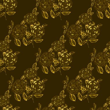 Kamelya çiçekli suluboya desenli. Çiçek tasarımı. Kamelyalı romantik bir düğün geçmişi. Parlak, kusursuz bir yaz deseni. Botanik duvar kağıdı. Her türlü tasarım için kullanılabilir.