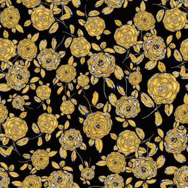 Kamelya çiçekli suluboya desenli. Çiçek tasarımı. Kamelyalı romantik bir düğün geçmişi. Parlak, kusursuz bir yaz deseni. Botanik duvar kağıdı. Her türlü tasarım için kullanılabilir.