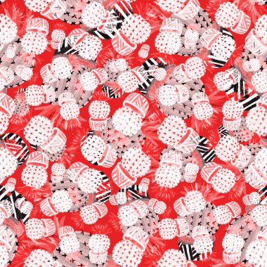 Kaktüslere el çizimi kaktüsler çizilmiş yaratıcı, pürüzsüz desen. Parlak botanik parmak izi. Kaktüslü kusursuz dekoratif arka plan. Her türlü dekorasyon için kullanılabilir..