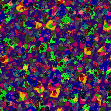 Kaktüslere el çizimi kaktüsler çizilmiş yaratıcı, pürüzsüz desen. Parlak botanik parmak izi. Kaktüslü kusursuz dekoratif arka plan. Her türlü dekorasyon için kullanılabilir..