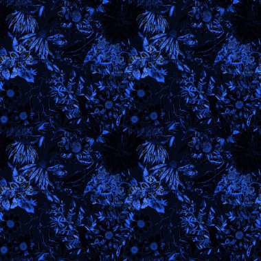 Çiçeklerle suluboya kusursuz desen. Klasik çiçek desenleri. Çiçeksiz desen. Botanik sanatı. Çiçek botanik koleksiyonu. Suluboya botanik tasarımı.