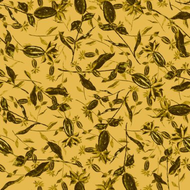 Çiçeklerle suluboya kusursuz desen. Klasik çiçek desenleri. Çiçeksiz desen. Botanik sanatı. Çiçek botanik koleksiyonu. Suluboya botanik tasarımı.