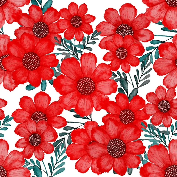 Watercolor Seamless Pattern Flowers Vintage Floral Pattern Flower Seamless Pattern — Stock Photo, Image