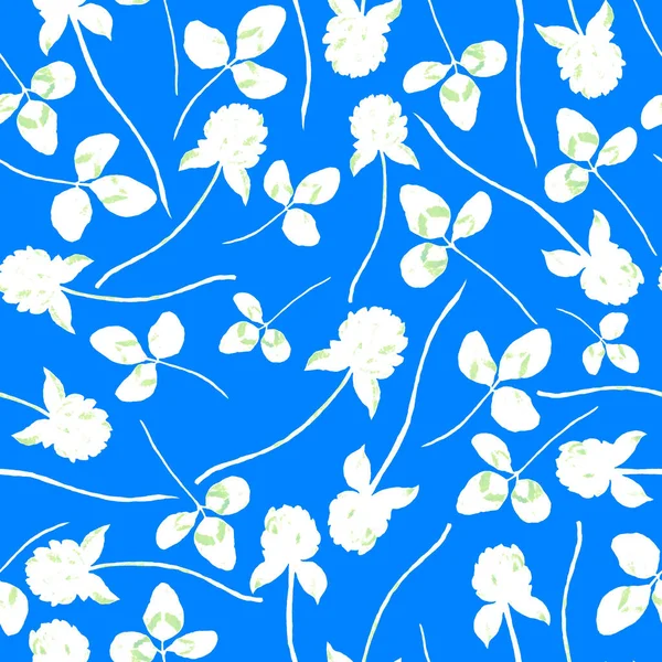 水彩画 花纹无缝 老式花纹 花无缝图案 植物学艺术 植物植物学藏品 水彩植物设计 — 图库照片