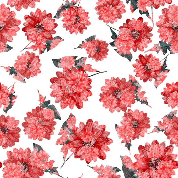 Watercolor Seamless Pattern Flowers Vintage Floral Pattern Flower Seamless Pattern — Stock Photo, Image