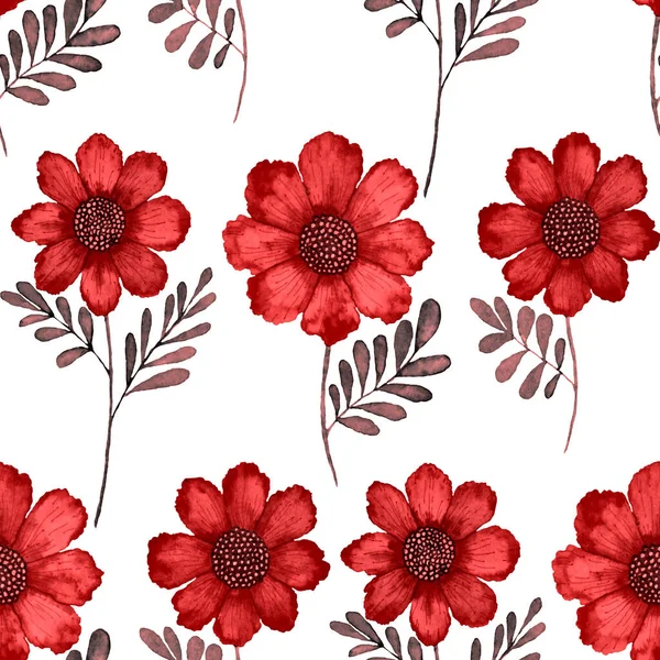 Watercolor Seamless Pattern Flowers Vintage Floral Pattern Flower Seamless Pattern — Stock Photo, Image