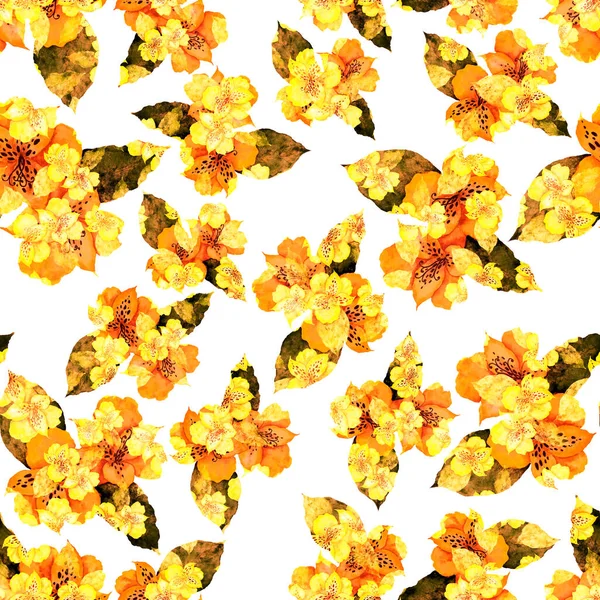 Watercolor Seamless Pattern Flowers Vintage Floral Pattern Flower Seamless Pattern — Stock Photo, Image