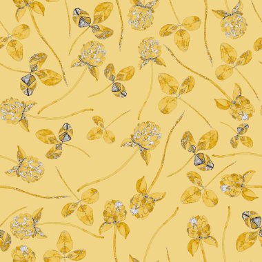 Çiçeklerle suluboya kusursuz desen. Klasik çiçek desenleri. Çiçeksiz desen. Botanik sanatı. Çiçek botanik koleksiyonu. Suluboya botanik tasarımı.