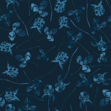 Çiçeklerle suluboya kusursuz desen. Klasik çiçek desenleri. Çiçeksiz desen. Botanik sanatı. Çiçek botanik koleksiyonu. Suluboya botanik tasarımı.