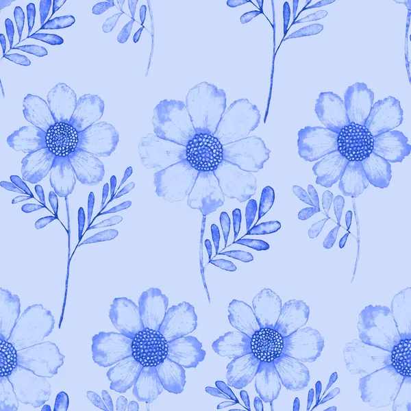 Watercolor Seamless Pattern Flowers Vintage Floral Pattern Flower Seamless Pattern — Stock Photo, Image