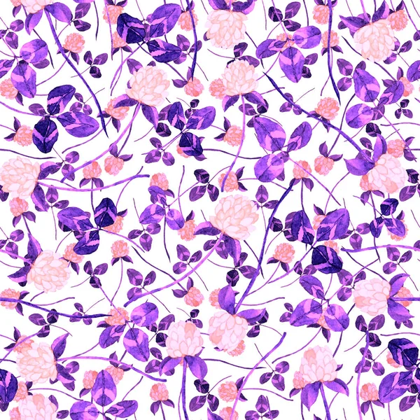 Watercolor Seamless Pattern Flowers Vintage Floral Pattern Flower Seamless Pattern — Stock Photo, Image