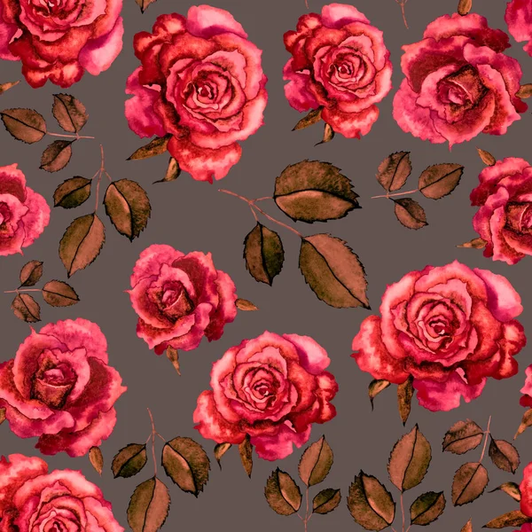 Padrão Rosa Aquarela Vintage Ótimo Design Para Qualquer Finalidade Cartão — Fotografia de Stock