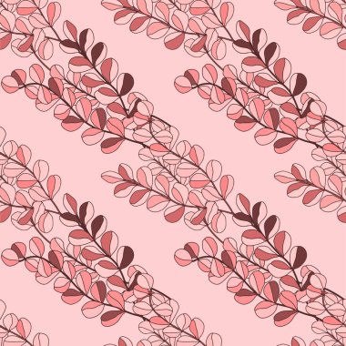 Çizgi film ormanı ile yaratıcı kusursuz desen. Tropikal yapraklı parlak yaz baskısı. Tropikal desen. Orman egzotik yaz baskısı. 