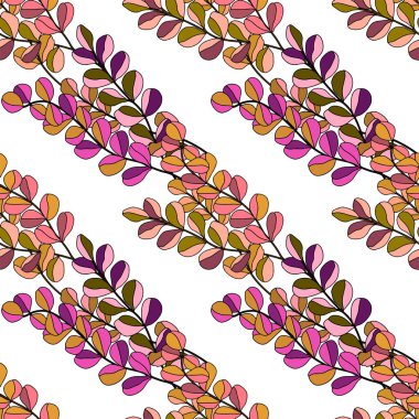 Çizgi film ormanı ile yaratıcı kusursuz desen. Tropikal yapraklı parlak yaz baskısı. Tropikal desen. Orman egzotik yaz baskısı. 