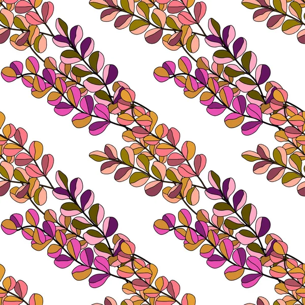 Çizgi film ormanı ile yaratıcı kusursuz desen. Tropikal yapraklı parlak yaz baskısı. Tropikal desen. Orman egzotik yaz baskısı. 