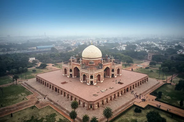 Aerial View Humayun Tomb Delhi India Humayun Tomb Tomb Mughal Stock Photo