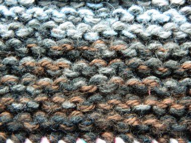 Örme örgü örgü iğne ile. jartiyer dikiş   