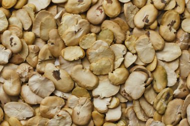 Kurutulmuş bölünmüş sarı bakla desen doku arka plan. 