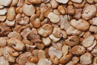 Kurutulmuş bölünmüş bakla desen doku. 