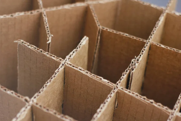 Cajas Cartón Para Botellas Embalaje Vacío Cartón Reciclaje Residuos Paquetes — Foto de Stock