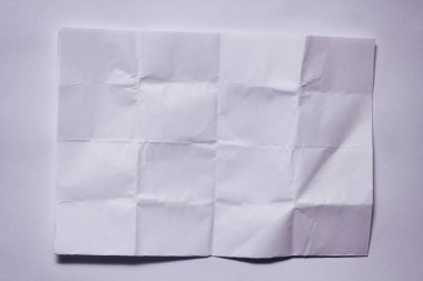 Katlanmış beyaz kağıt doku arka plan. Ofis sayfaları.