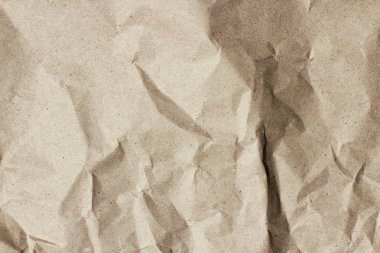 Eski kirli ufalanmış kağıt arka plan dokusu. Vintage mektup şablonu. Kırışıklıklar ve çentikler. Parşömen. Sarma işlemi.