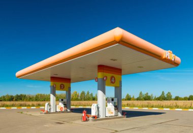 Ivanovo - Eylül 2018, Rusya: İstasyonu gaz 