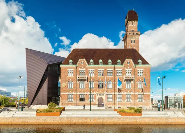 Malmö - Ekim 2018, İsveç: Görünüm Malmo city Dünya Denizcilik Üniversitesi