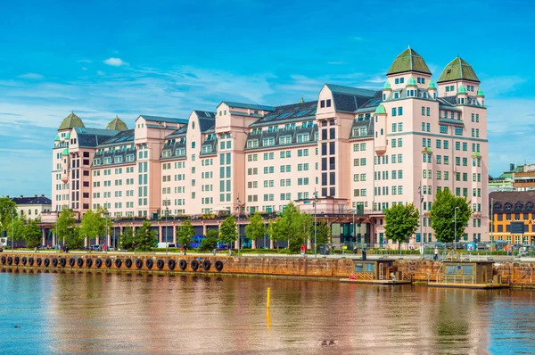 Oslo - June 2019, Norway: The Yellow Pages (Gule Sider) building, one of the major architecture landmarks in the city — 스톡 사진