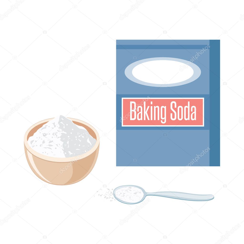 Baking Soda Powder Box and Spoon