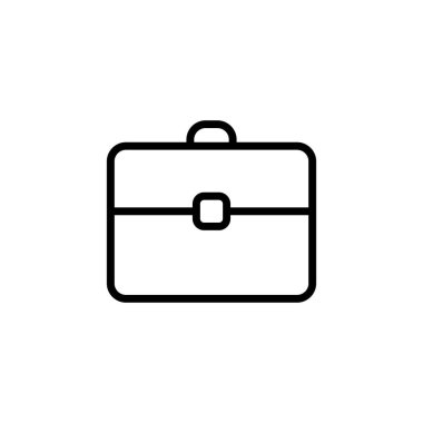 çizgi evrak çantası, beyaz arka plan üzerinde portföy simgesi