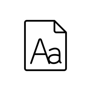 satır dilbilgisi, harf dosyası, simge