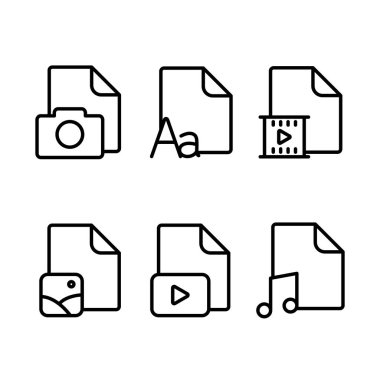çizgi multimedya, çeşitli tür belge simgeleri
