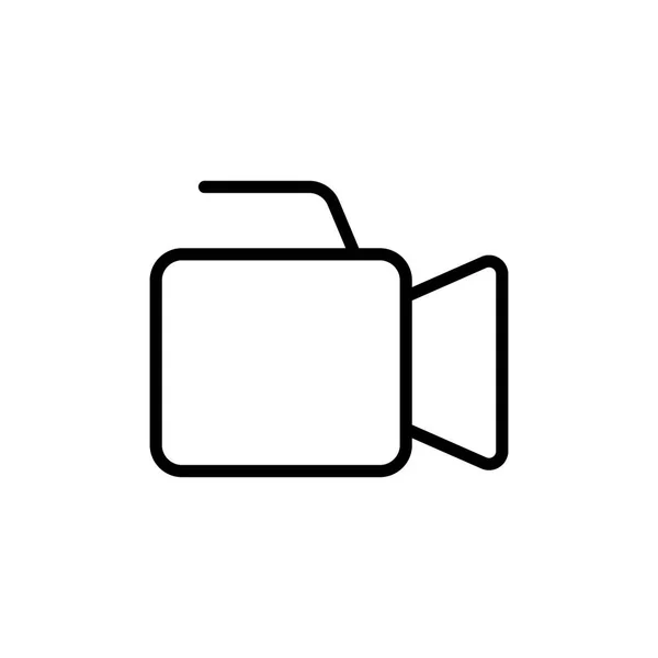 Line video production camera icon — Stock Vector